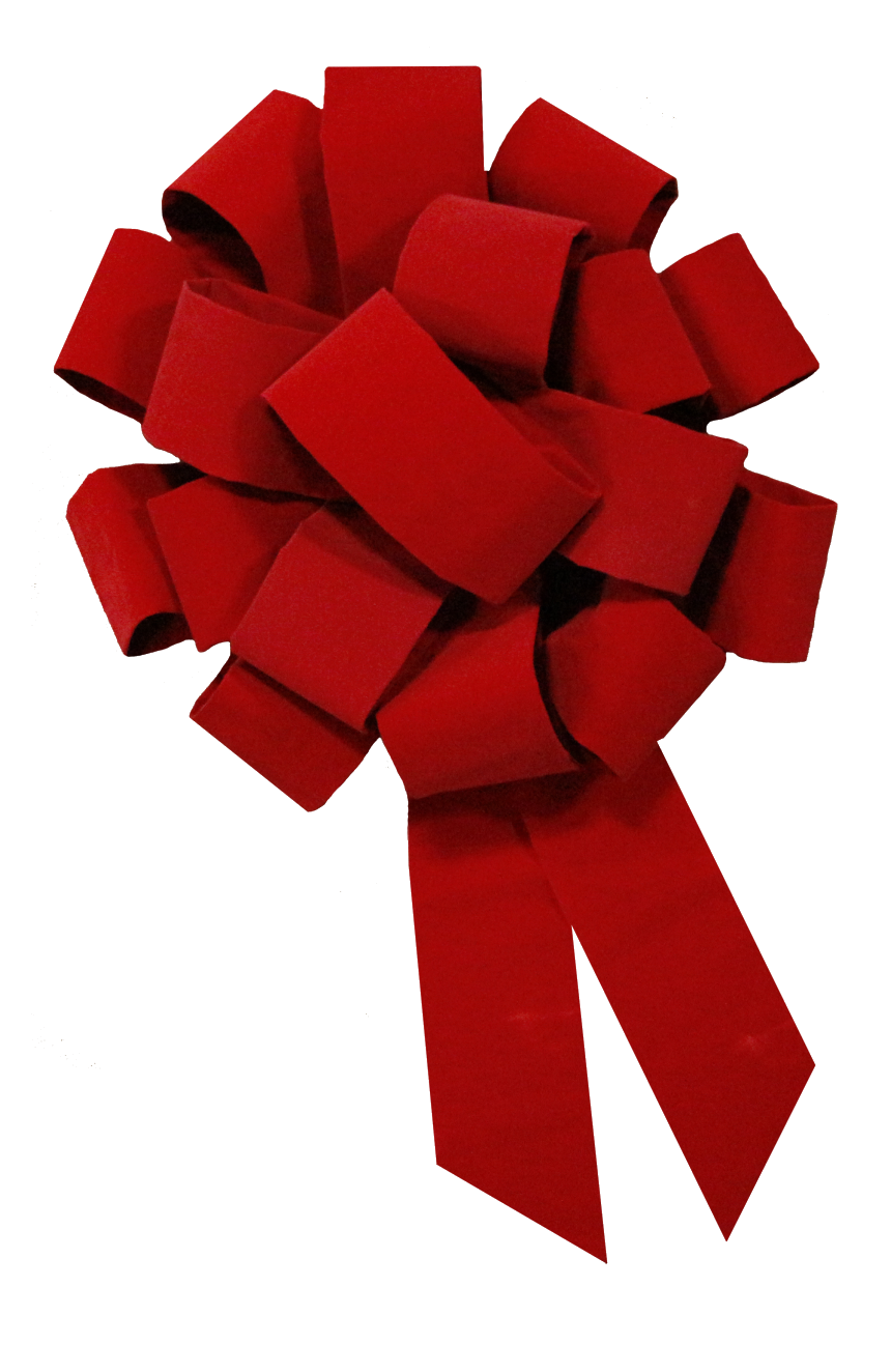 Delivered with a red bow
